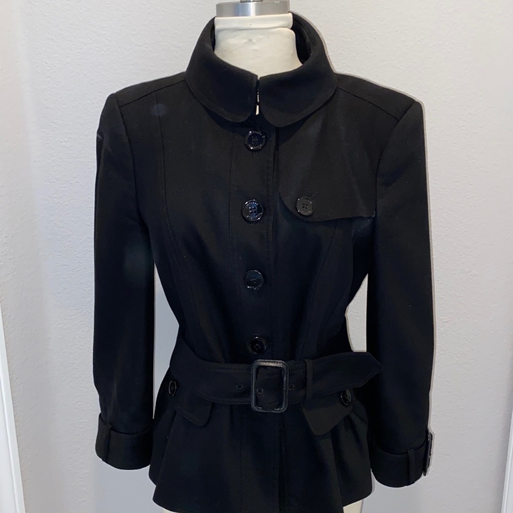 Burberry Wool Black Peplum Jacket - stunning! Much loved but in excellent shape!